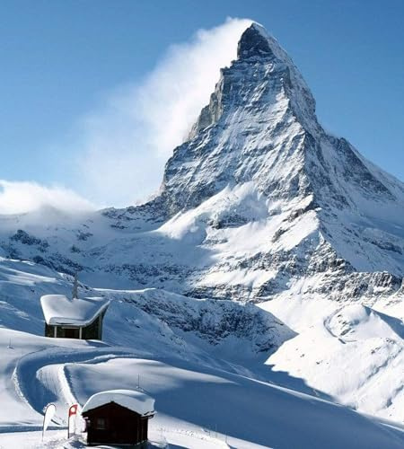Fotomural MATTERHORN 225 x 250 cm | Papel Pintado Fotográfico - tejido no tejido | CALIDAD PREMIUM - HECHO EN LA UE - Incluye pegamento para papel tapiz