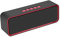 Kolaura Bluetooth Lautsprecher, Tragbarer Wireless Bluetooth 5.0 Lautsprecher mit 3D-Stereo-HiFi-Bass, 1500-mAh-Akku, 12 Stunden Spielzeit (Rot)