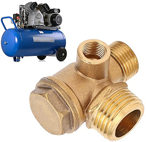 Remplacement du clapet anti-retour de compresseur d'air, clapet anti-retour de compresseur d'air 1/2 X 3/8 X 10 3 ports anti-retour pour système pneumatique hydraulique pour compresseur