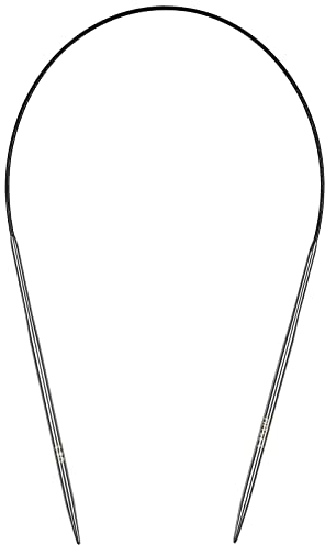 Coopay Rundstricknadeln 40 cm, 3,25 mm Stricknadeln Rundstricknadel Edelstahl Rundstricknadeln mit Flexibel Kabel, Robust Rund Stricknadeln für Socken Pullover Ärmel, Kragen & Klein Projekte