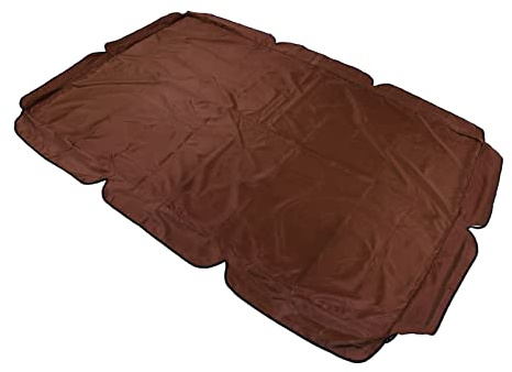 Toldo Abatible, Reemplazo de Toldo Abatible PrevencióN UV Buena FijacióN Recubierto de Plata 600D Tela Oxford a Prueba de Polvo para Exteriores (Marrón)