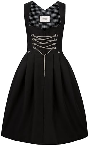 Stockerpoint Vestido Dirndl Adele para Ocasiones Especiales para Mujer, Negro, 36