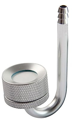 siduytin Atomizzatore di CO2 durevole per acquario - Manutenzione dell'acqua Accessori per acquari anticorrosivi Diffusore di CO2 per acquario, argenteo, 1