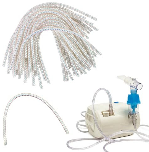 32 Paquetes Enderezador de Engarce para Soporte de Tubo de Oxígeno, Accesorios Tubo Oxígeno Cánula Nasal Protector Cable en Espiral Soporte para Tubo Oxígeno para Concentrador Oxígeno Portátil