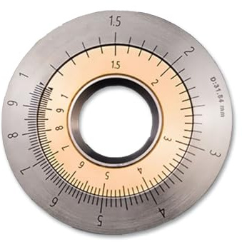 Titanium Rolling Measurement Ring, Curved Ruler for Fingertip, with Logarithmic Ratio/Natural Ratio, Irregular Curves/Straight Lines Can Be Measured, for Measuring Length