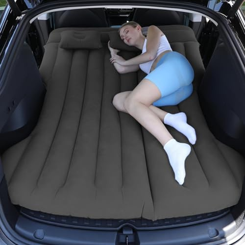 Rainpal SUV Materasso Gonfiabile per Auto, per Viaggi, Campeggio, Attività all'Aperto - Ispessito, Comodo e Durevole per Bagagliaio (Nero)