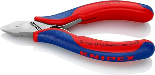Knipex Pince coupante de côté pour l'électronique avec gaines bi-matière 115 mm (carte LS/blister) 77 42 115 SB