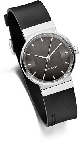 JACOB JENSEN Unisex-Armbanduhr Analog Quarz Kautschuk JACOB JENSEN NEW SERIES NO. 748