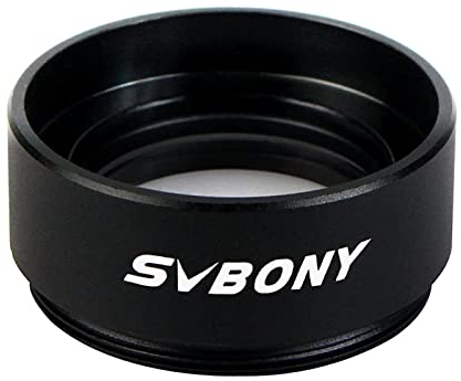 Svbony 1.25 Barlowlinse 0.5X, Fokalreduzierer Barlow Lens, Gewinde M28x0.6 für 1.25zoll 31.7mmTeleskop Okulare