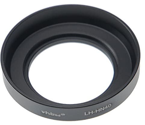 vhbw Motljusskydd ersättning för Nikon HN-40 för linser – aluminiumlinsskärm svart 46 mm