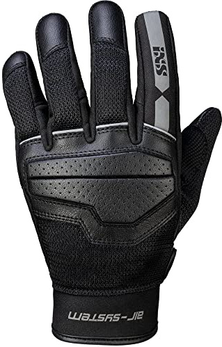 IXS Motorradhandschuhe, kurz, Evo-Air Classic Handschuh, Schwarz/Grau, L, Herren, Lifestyle, das ganze Jahr
