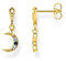Thomas Sabo Ohrringe Royalty Mond farbige Steine vergoldetes Silber H2204-959-7