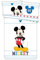 Parure de Lit Bébé Mickey Colors, 100% Coton, Housse de Couette 100x135 cm + Taie d'oreiller 40x60 cm