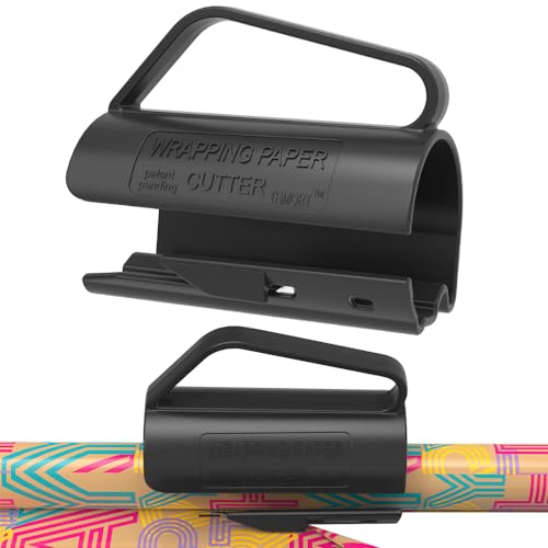 FENYW Geschenkpapier Schneider für Rollen, Geschenkpapierschneider, Weihnacht Geschenkpapier Cutter, Sliding Gift Wrapping Paper Cutter, Papierrollenschneider für Weihnachten Geburtstag, Halloween