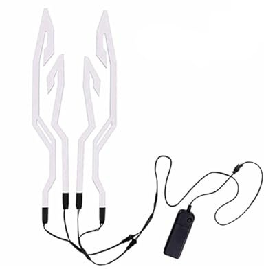 Luce per caschi Moto da Bicicletta, Striscia LED per caschi, Adesivo Luminoso per caschi a 3 modalità Segnale di Guida, Luce per caschi Moto per la Guida Notturna di Sicurezza, per biciclet