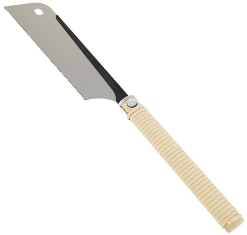 Japanese Pull Saw 10inch SK5 High Carbon Steel Hand Saw with Lightweight Beech Handle Carpenter Cutting Tool for Ultra Fine Cut (Single Edge)