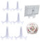 6 StüCk TellerstäNder Acryl,3 GrößEn TellerstäNder(10cm,15cm,20cm),Transparent Tellerhalter,Faltbar Tellerhalter StäNder,Passend FüRkartenstäNder,Plate Holder,Teller StäNder,BilderstäNder Usw