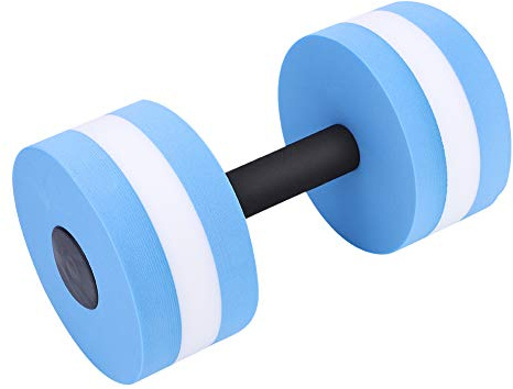 RASTKY Wasser-Aerobic-Schaumhanteln, 1 Paar Wasser-Bodybuilding-Training, Fitness-Hantel, Langhantel () Trainingsgeräte, Pool-Fitness (BLUE)