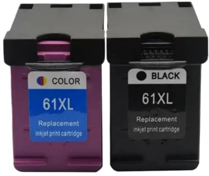 YAJBHnzpt Tintenpatrone kompatibel mit Deskjet 1010 3000 4500 Print für 61 61XL(hp 61xl 1bk 1color)