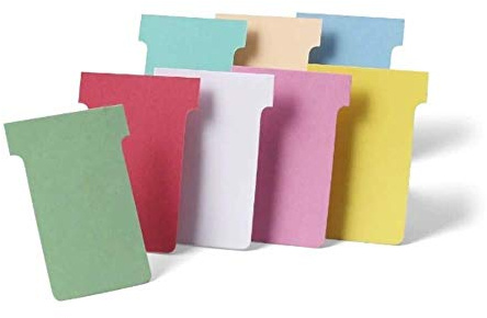 Nobo T-Card Planning Cards, Pink, Size 3, Pack Of 100 Planning Card Re-Fills, Office Wall Planner System, 2003008