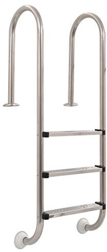 Tidyard Escalera de Piscina 49 X 36 X 158 Cm 3 Peldaños de Acero Inoxidable 120 Cm con 3 Peldaños con Superficie Antideslizante