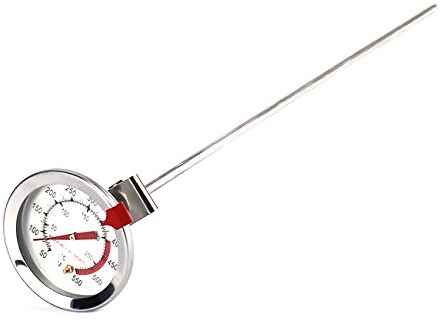 Termómetros Cocina de Alimentos Acero Inoxidable, Termómetro Lectura Instantánea Analógico Leche, Café, Carne, Barbacoa