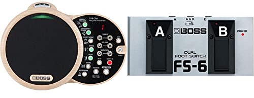 BOSS DR-01S Rhythm Partner für akustische Musiker – Begleiter für akustische Gitarre und Vocals & BOSS FS-6