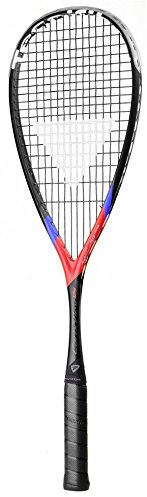Tecnifibre 12CAR125SG Carboflex 125 X-Speed Squash Racket Black, Red, Blue with 3/4 Sleeve