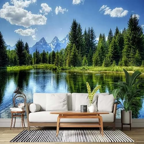 KoKoty Papier Peint Panoramique 3D Wallpaper paysage paysage naturel-250 x 200 cm-3d tapisserie photo murales papier peint Soie poster geant décor mural moderne