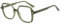 Firmoo Lesebrille 2.00x Damen Herren Groß Quadratisches Blaulichtfilter Computer Lesebrille TR90(Grün)