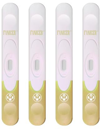 4 Pezzi Pregnancy Test,Test HCG,per Test Gravidanza Precoce a Rilevazione Rapida (Giallo)
