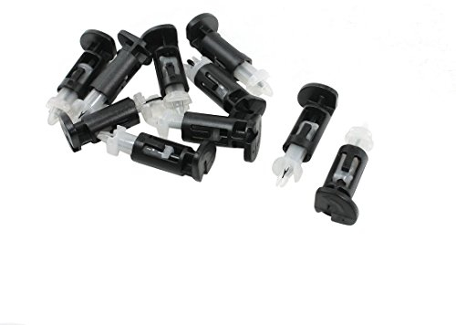 sourcing map 10 Stück CPU Kühlkörper Lüfter Halterungsstift Kunststoff Kühlkörper Montageklammern für 4 Wege CPU Kühler Kühlkörper Lüfter