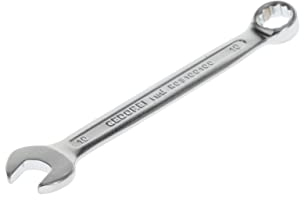 GEDORE red Ring-Maulschlüssel, SW 10 mm, Matt-satinierte Oberfläche, Chrom-Vanadium-Stahl, Silber