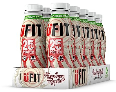 UFIT High Protein Milkshake Raspberry Ripple 10x330ml