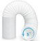 Portable Air Conditioner Hose, Asddage 5'' Diameter AC Exhaust Hose for Extension and Replacement, Anti-Clockwise & Length up to 80, Flexible & Heat Resistant Compatible with LG Delonghi and More
