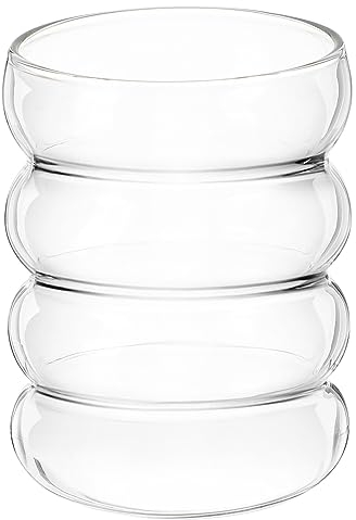 iplusmile Tasse Réutilisable En Verre Ondulé Pour Boissons Chaudes Thé Verre