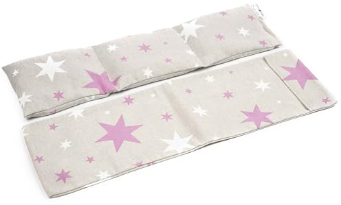 TERMOSAK Natural Thermal Pillow, with Green Soy and Lavender Seeds, 45x14, Microwave/Freezer Heat Pack, Heat/Cold Heat Pad, Very Resistant. (013, 45x14+Cover)