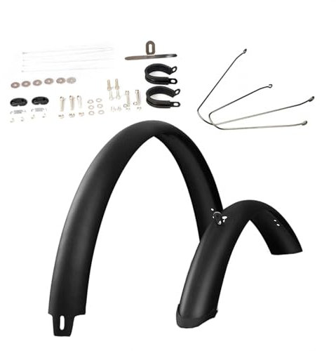 Dickly Road Bike Fenders Mountain Bike Mud Guards with Mounting Hardware Mudguards Front and Rear Set, 29 Inch Brace