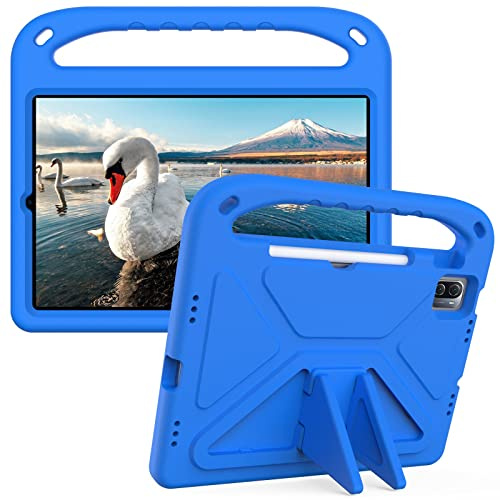 Tablettskydd Barnfodral Kompatibel med Xiaomi Pad 5, Lättvikt Stötsäkert handtag Barnvänligt skyddsfodral Hemma för surfplatta(Blu)