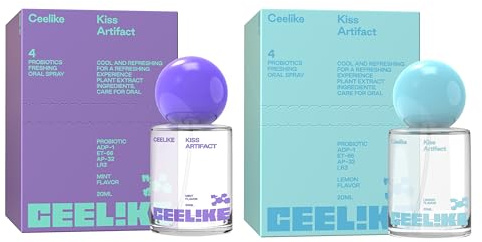 CEELIKE Oral Spray - Fresh Breath, Mint & Lemon Flavors, 20ml (Pack of 2) - Natural Freshness for Daily Oral Care