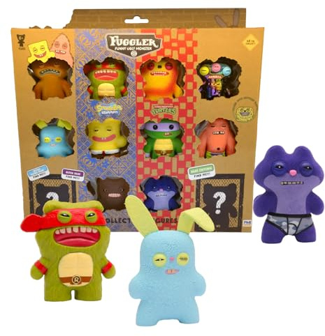 Fuggler Series 2 Collectible Figures 12-Pack Window Box | Mystery Toy Bundle with Rare Chase Figures, Creepy Miniatures, Disturbing Designs, Hidden Surprises, Collector Display Set (Assortment B)