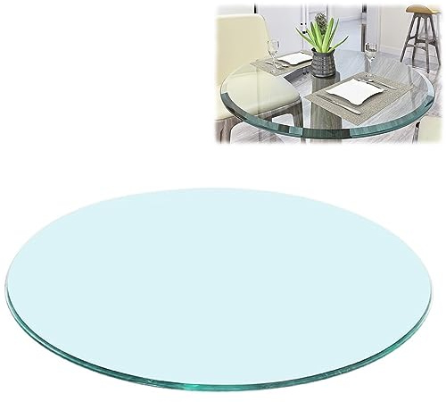 Runt glasbord härdat glas anpassade storlekar 45 cm 96 cm perfekt för soffbord och matbord och elegant perfekt perfekt för heminredning