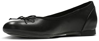 Clarks Women's Couture Bloom Ballet flat, Black, 4 UK
