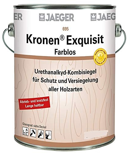 Jaeger 695 Kronen® Exquisit farbloser Holzsiegel für innen (375 ml, tuffmatt)