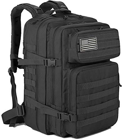 QT&QY 45L Militärischer taktischer Rucksack Bundeswehr Rucksäcke für Männer Molle Armee Angriff Tagesrucksack 3 Tage Bug Out Go Tasche Trekking Wanderrucksack