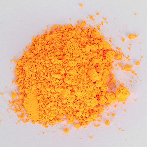 Orange Leuchtpulver, Fluoreszierendes Farbpulver für Epoxidharz, Phosphoreszierend, Ungiftig, Leuchtet im Dunkeln