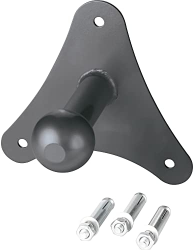 FISCHER Wandhalterung für Kupplungsfahrradträger, Fahrrad-Auto-Zubehör, 50kg belastbar, Silber