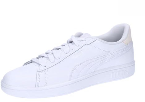 Puma Smash 3.0 L Unisex Sneaker , Puma White Rosebay Puma Silver, 40 EU
