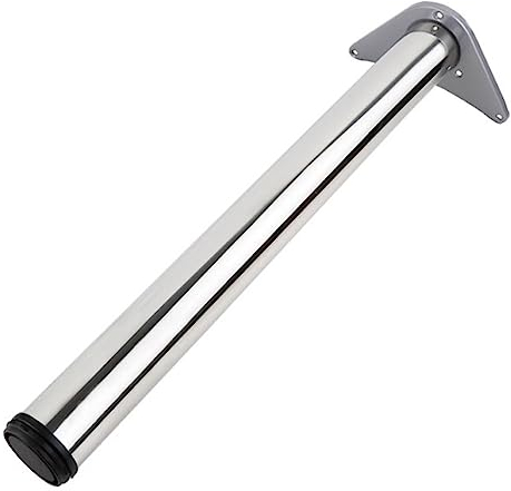 YUJIANHUAA 1 Stück Regulierbare Tischbeine,Metall Tischfüße,Edelstahl Stahlbeine,Höhenverstellba Tischbeine,Mit No-Slip Silent Base,Geeignet für Bar-Frühstückstisch Schreibtisch (H: 110cm)