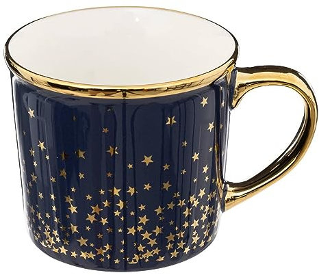 Secret de Gourmet - Taza de porcelana poussières d étoiles 30cl - Azul estrella